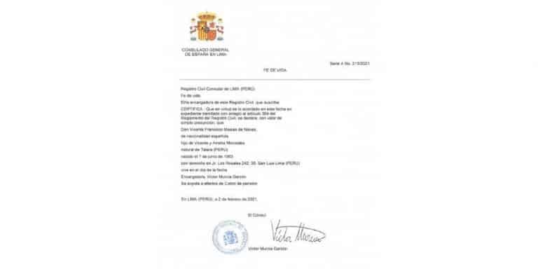 C Mo Tramitar El Certificado De Fe De Vida En Espa A