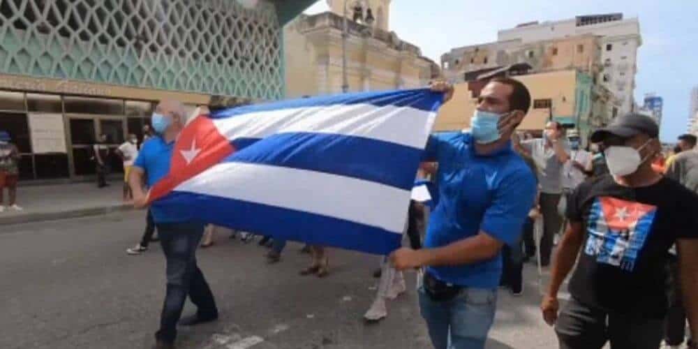 Cuba salió a las calles a protestar con la Marcha por el Cambio después de Fidel