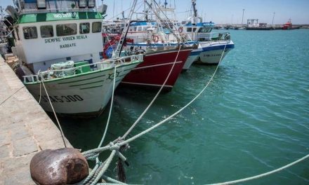 Flota pesquera española protesta por el alza de los precios del gasóleo y queda amarrada