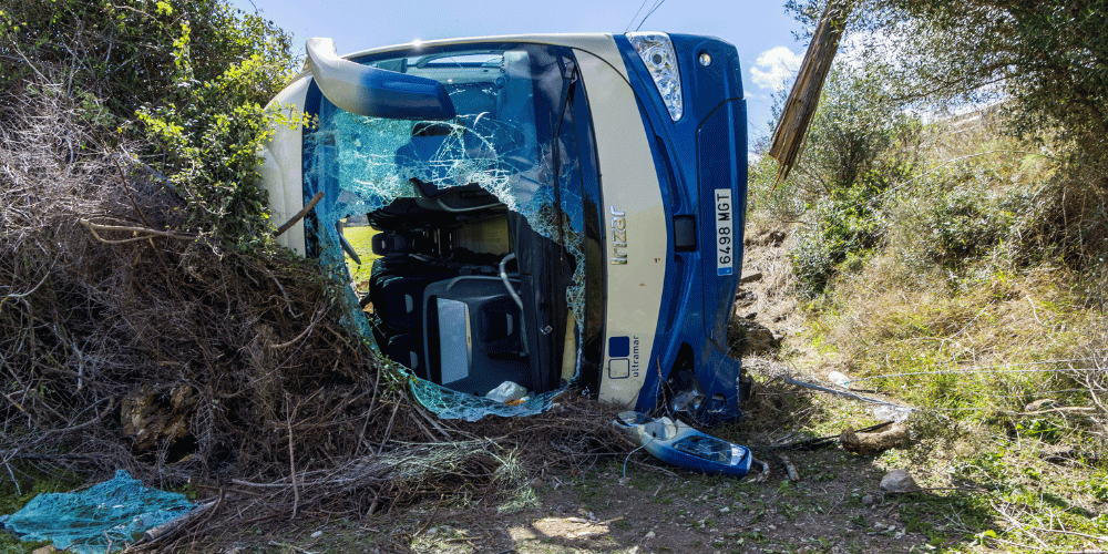 Volcamiento de autobús del Imserso deja al menos 24 heridos en Palma de Mallorca
