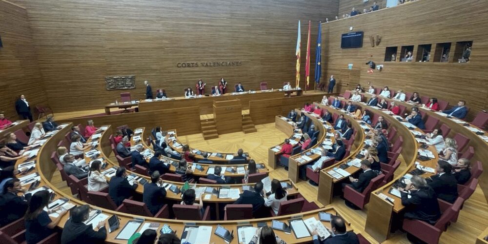 Les Corts Valencianes sede del parlamento valenciano en Valencia España