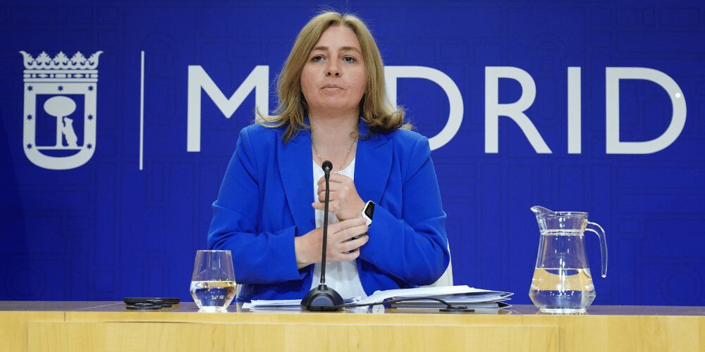 Inma Sanz, vicealcaldesa de Madrid, anuncia en rueda de prensa el cese del director de la Policía Municipal.